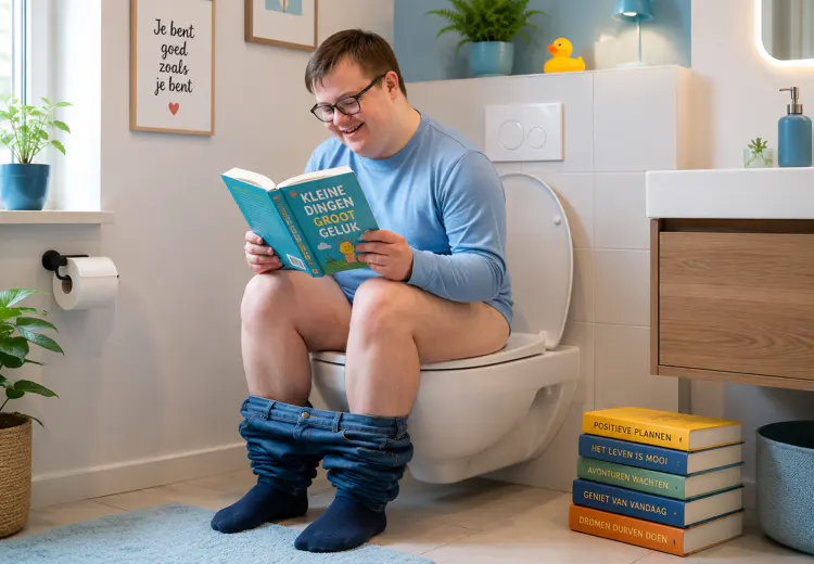 Neem je tijd als je op de wc zit.